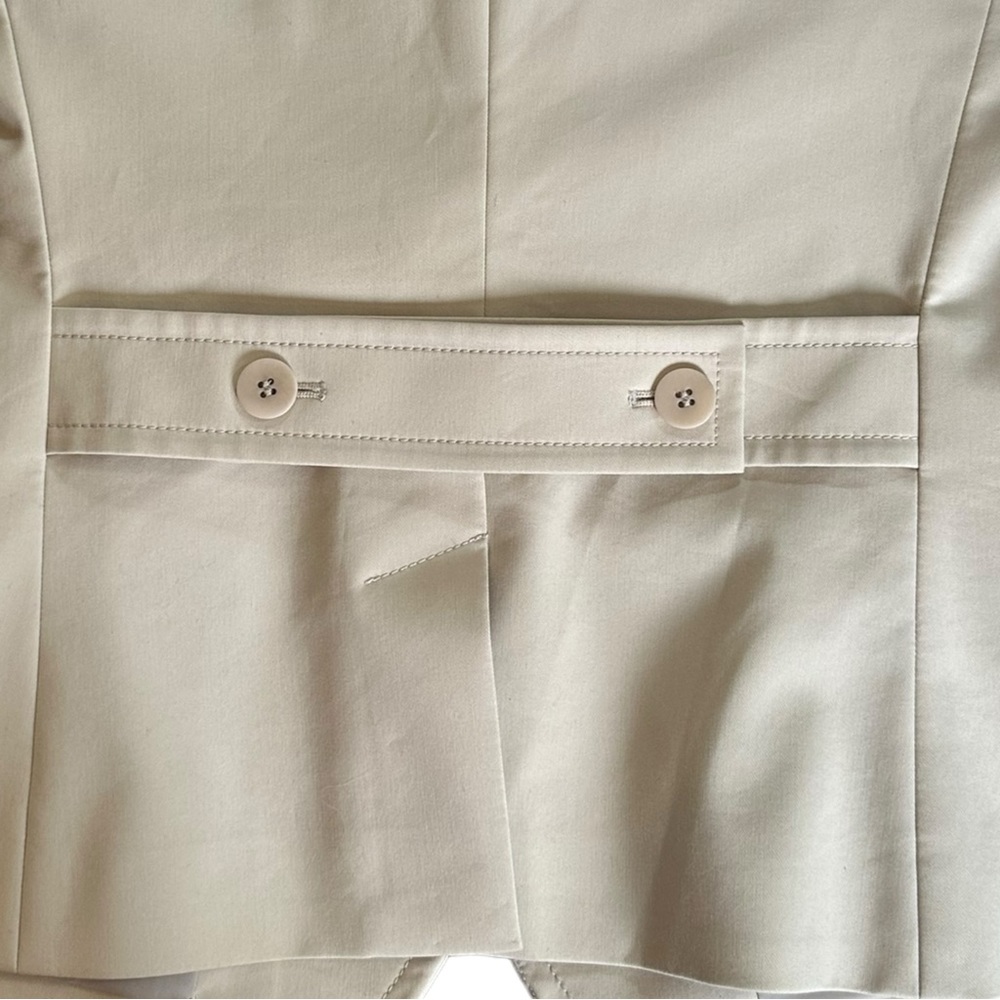Talbots Petite Stretch Cotton Cream Blazer Size 2P ~ Suggest Retail $199 - Picture 10 of 12